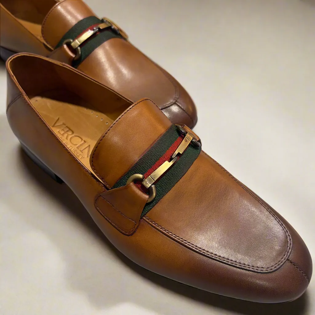 Men’s Leather Loafer with Horsebit Detail