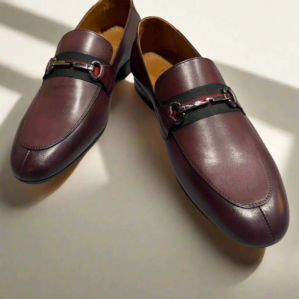 Men’s Leather Loafer with Horsebit Detail