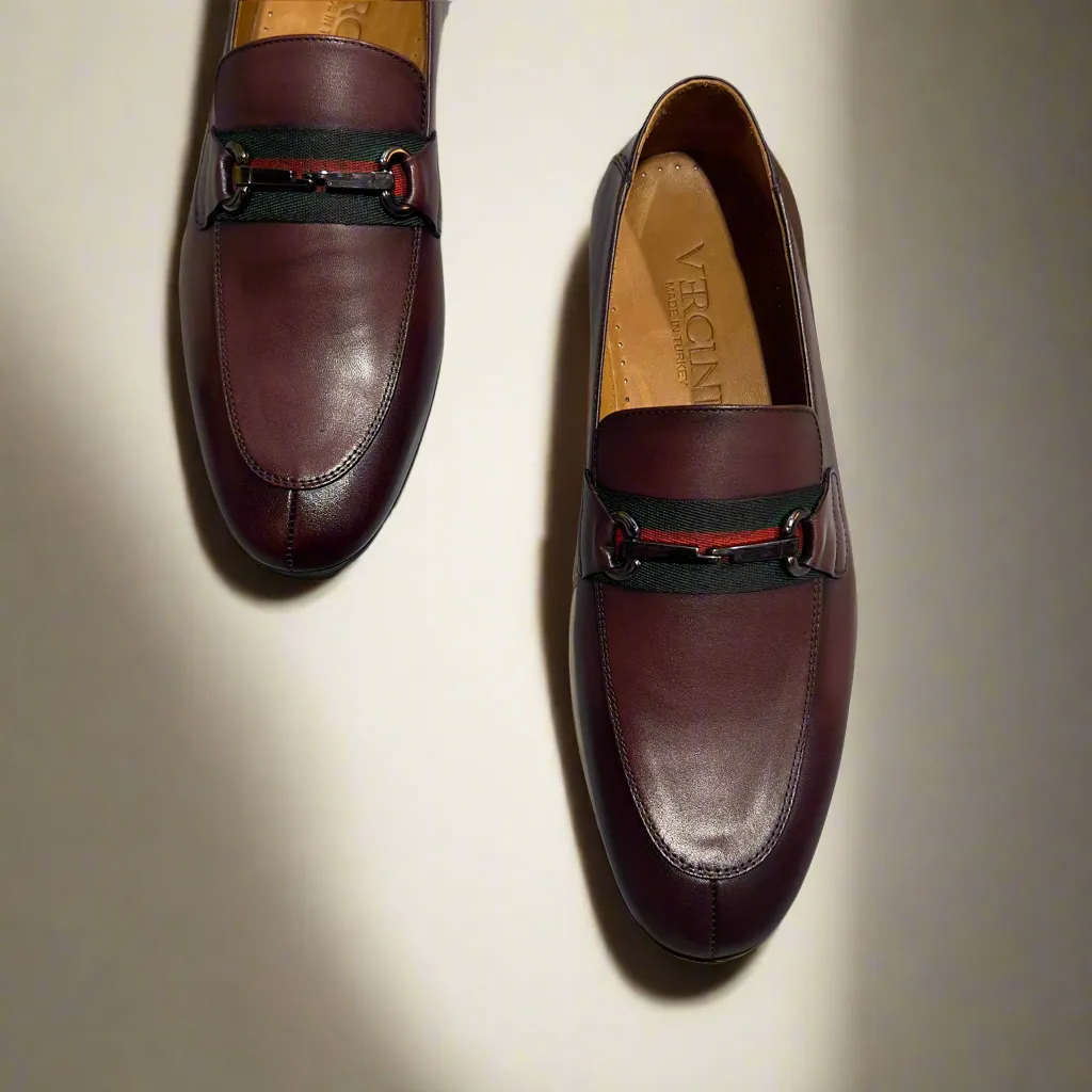 Men’s Leather Loafer with Horsebit Detail