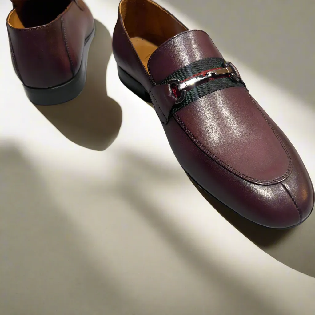 Men’s Leather Loafer with Horsebit Detail