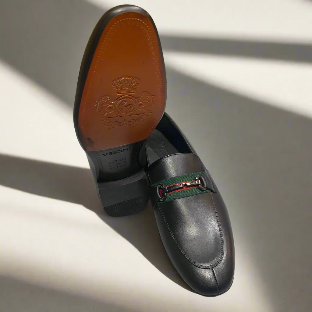 Men’s Leather Loafer with Horsebit Detail