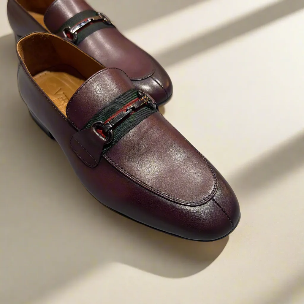 Men’s Leather Loafer with Horsebit Detail