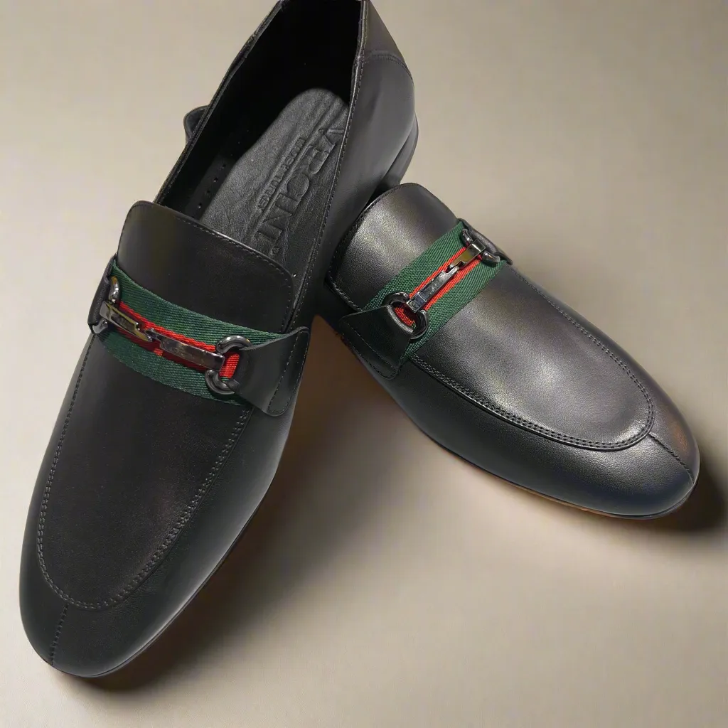 Men’s Leather Loafer with Horsebit Detail
