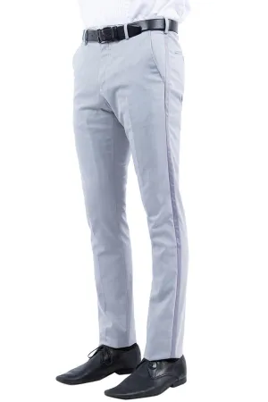 Men's Zegarie Modern Fit Flat Front Tuxedo Separates Pants in Light Grey