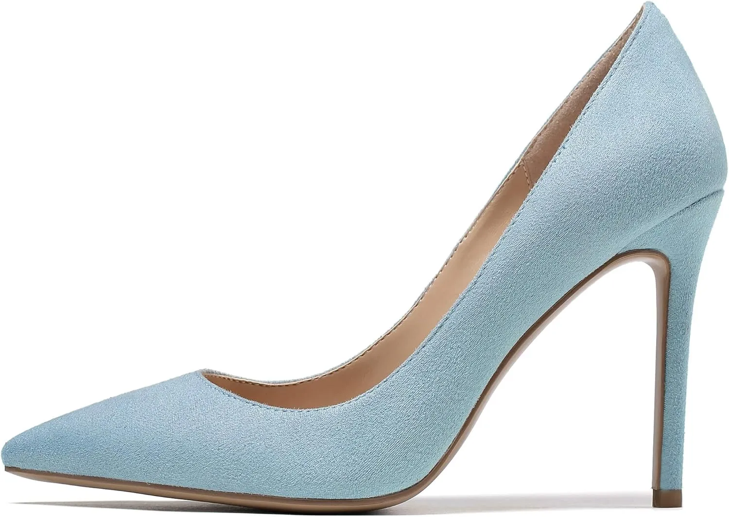 Mettesally Stiletto High Heel Sexy Pumps for Women,Pointed, Closed Toe Classic Slip On Dress Pumps