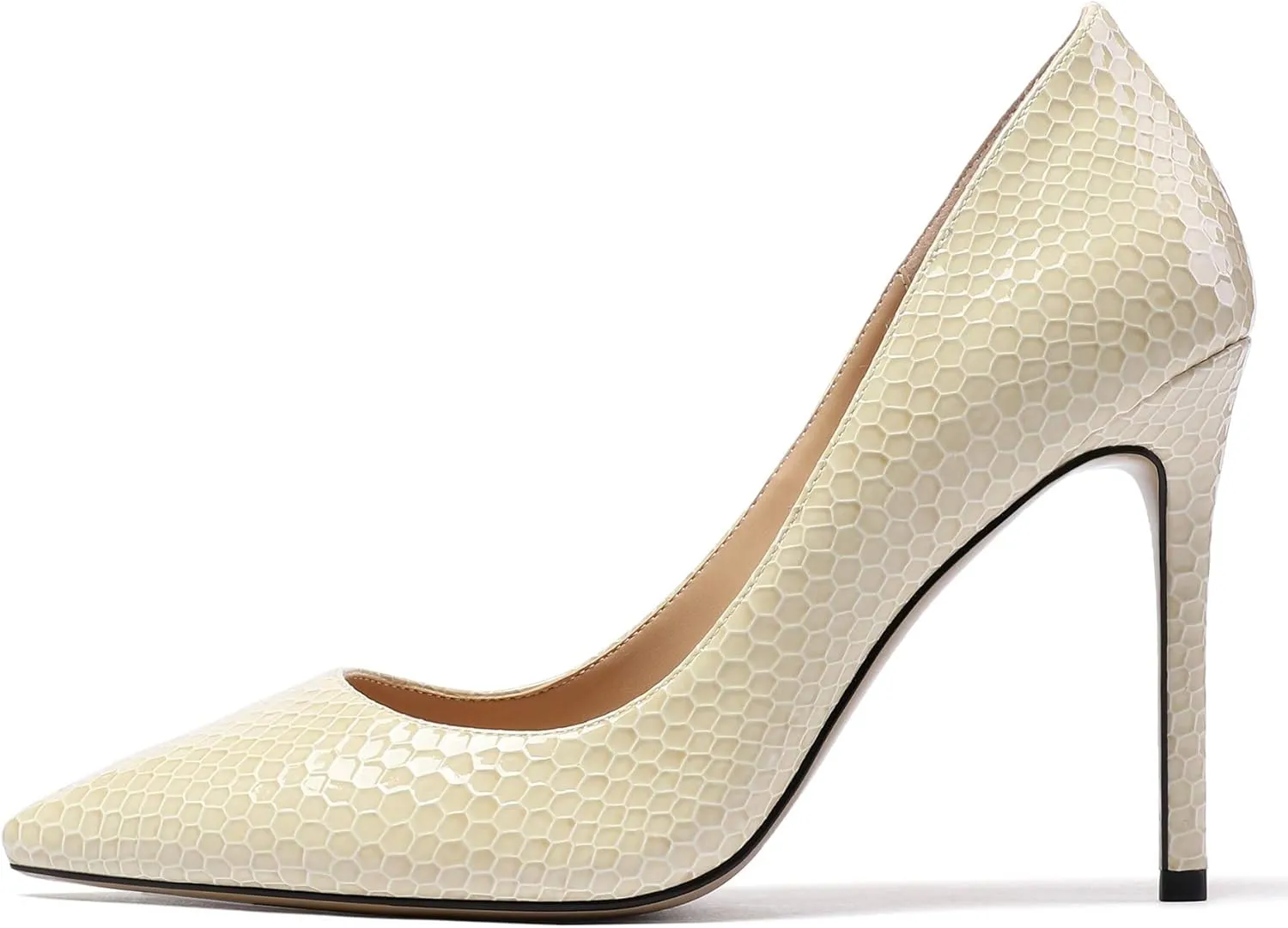 Mettesally Stiletto High Heel Sexy Pumps for Women,Pointed, Closed Toe Classic Slip On Dress Pumps