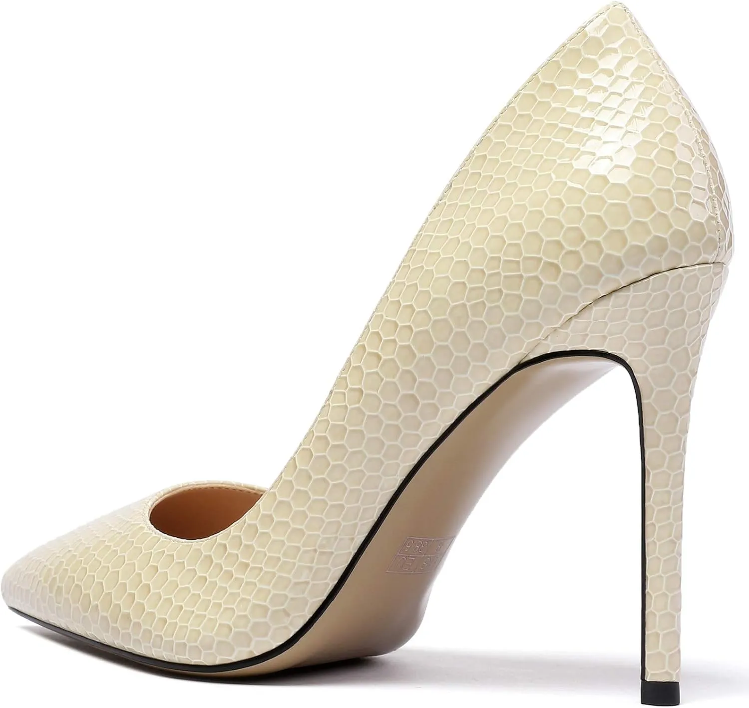 Mettesally Stiletto High Heel Sexy Pumps for Women,Pointed, Closed Toe Classic Slip On Dress Pumps