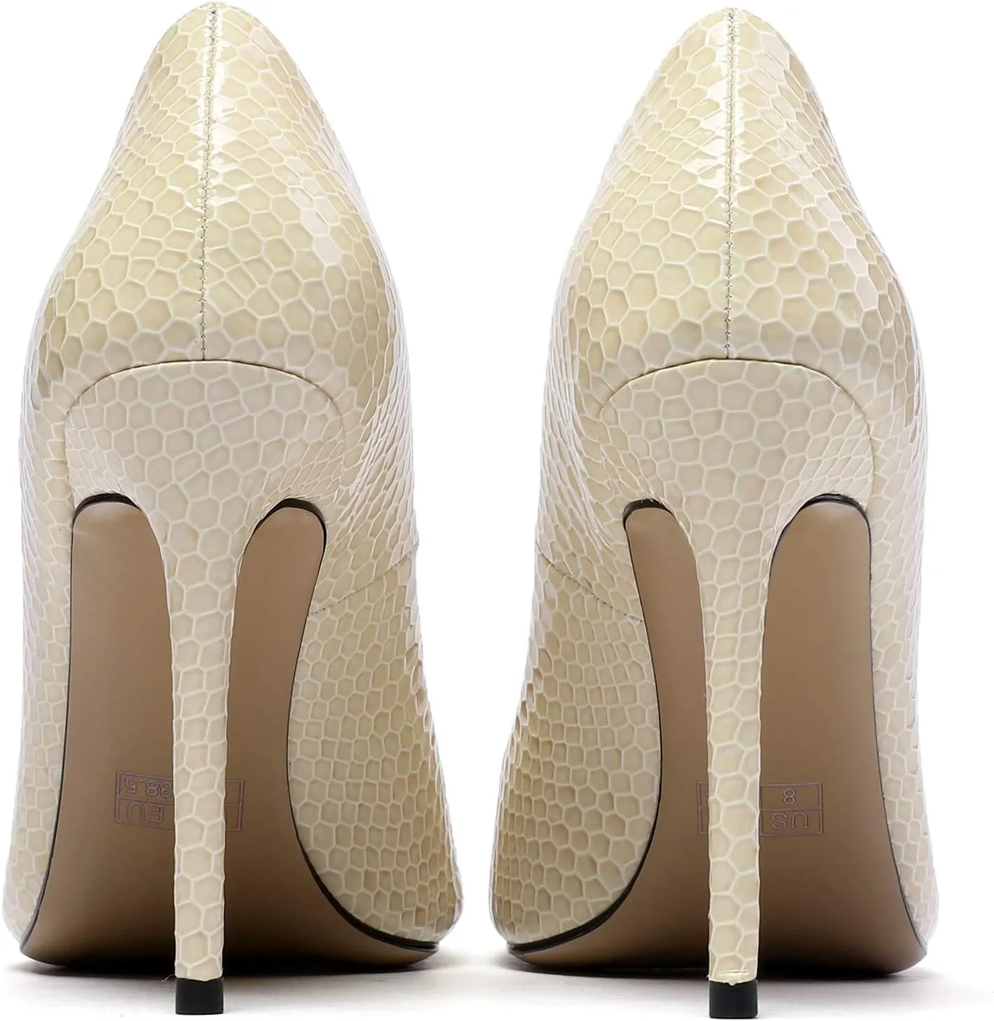 Mettesally Stiletto High Heel Sexy Pumps for Women,Pointed, Closed Toe Classic Slip On Dress Pumps