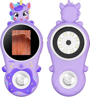 Microscope for Kids, Educational Science Kit Toys Portable Handheld Magnifying Glass, Macro Fixed Focus Digital Kid Microscopes Up to 500x Magnification,4X Zoom, Interactive Learning, Ages 3  (Purple)