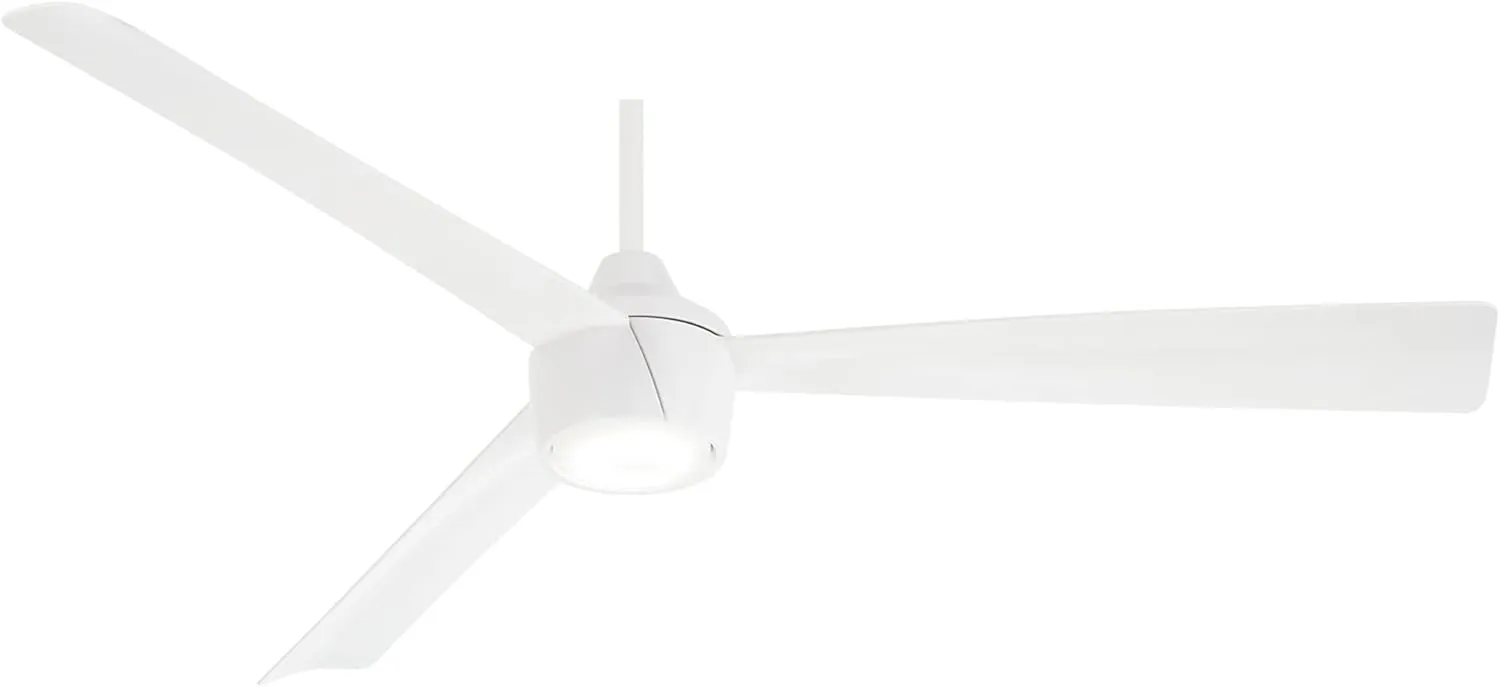 MINKA-AIRE F626L-WHF Skinnie 56" Ceiling Fan with Integrated LED Light in Flat White Finish