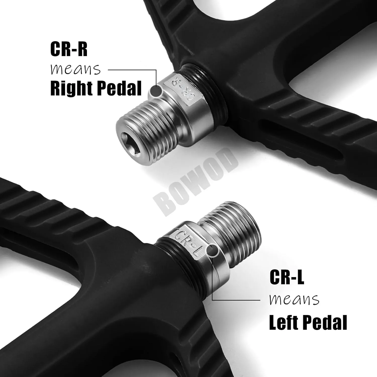 MTB Pedals Flat Mountain Bike Pedals Adult, Light and Wide Nylon Composite Bicycle Platform Pedal w Grippy Pins, 9/16" Cr-Mo Spindle 2 Bearings, Clipless Pedals for BMX Gravel Road E.Bike 9/16"