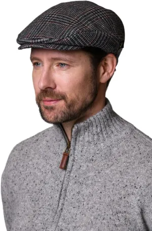 Mucros Weavers Kerry Cap, Irish Hat for Men, Herringbone Wool