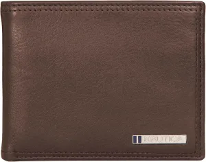 Nautica Men's Bifold Leather Wallet | RFID Blocking | ID Window | Card Slots | Organization | Durable | Stylish