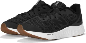 New Balance KIds Arishi Fresh Foam v4 Sneaker, BLACK/PHANTOM, 6.5 XW Big Kid (8-12 Years)