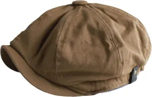 Newsboy Hats for Men Retro Newsboy Peaked Cap Driver Men Cotton Summer Male Spring Vintage Octagonal Khaki Flat Cap