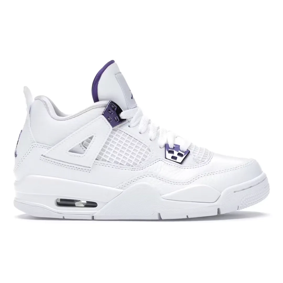 Nike Air Jordan 4 Retro Metallic Purple (Youth)