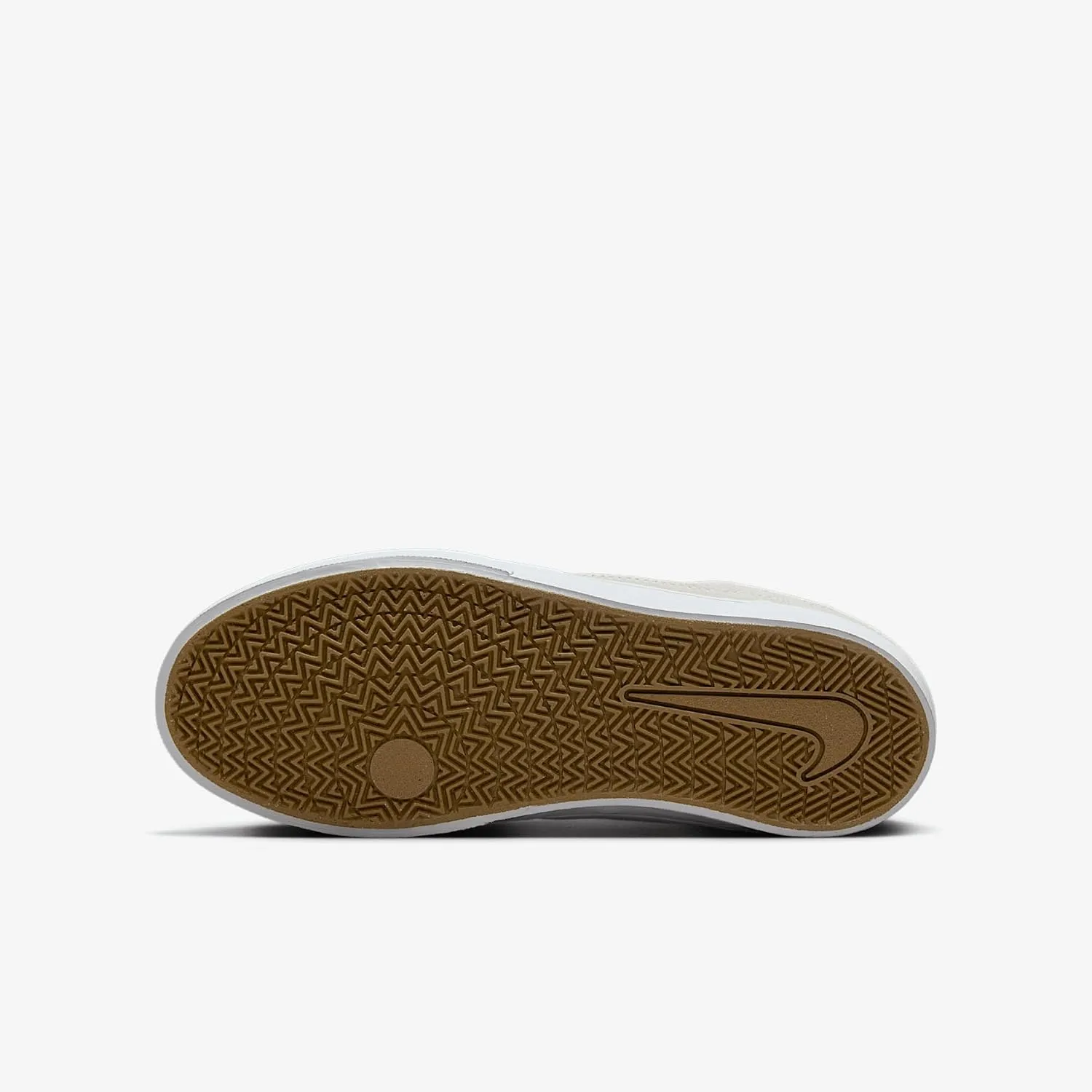 Nike SB Malor Big Kids' Skate Shoes (HF1205-101, White/Summit White/Gum Light Brown/Black)