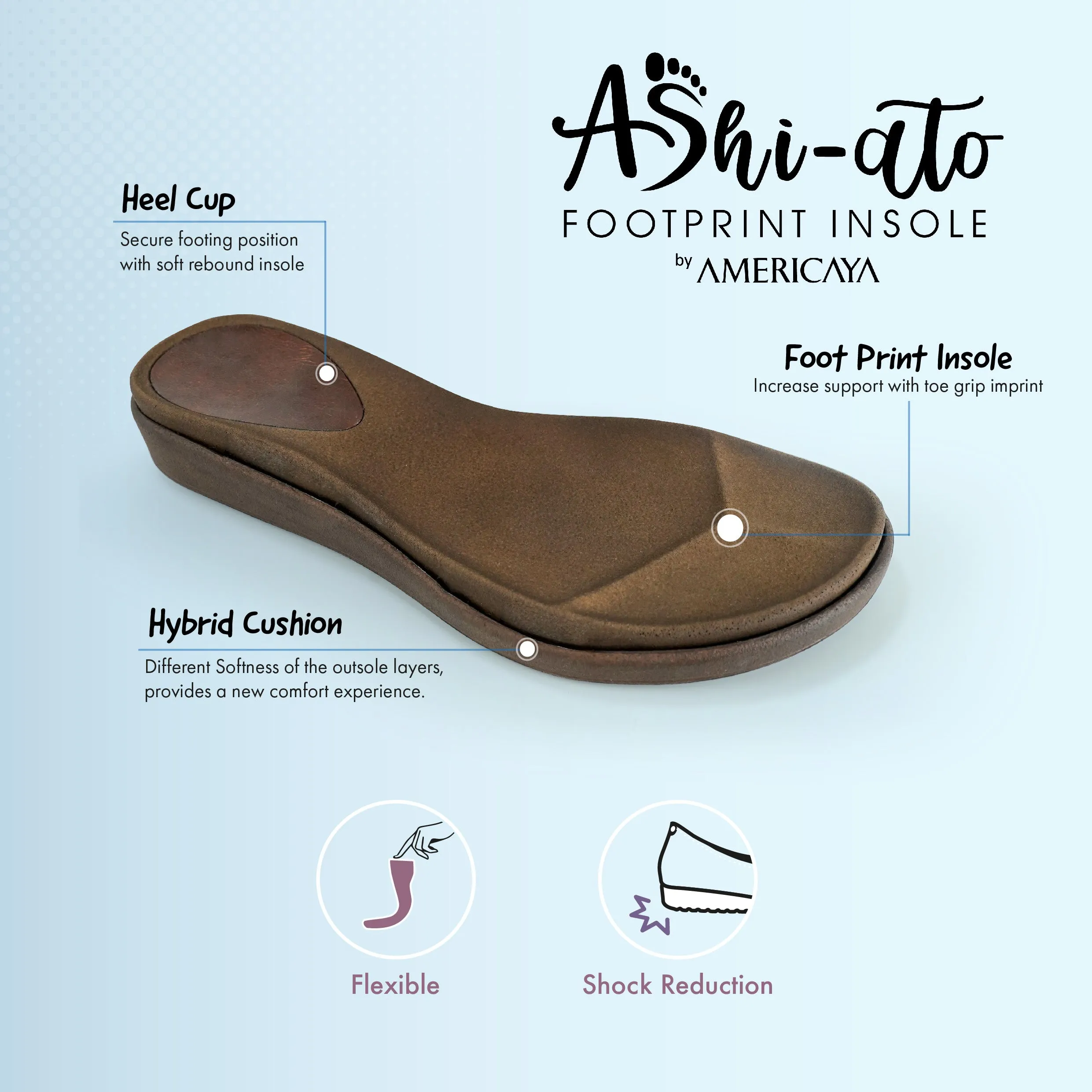 No.8301A Foot Print Sandal