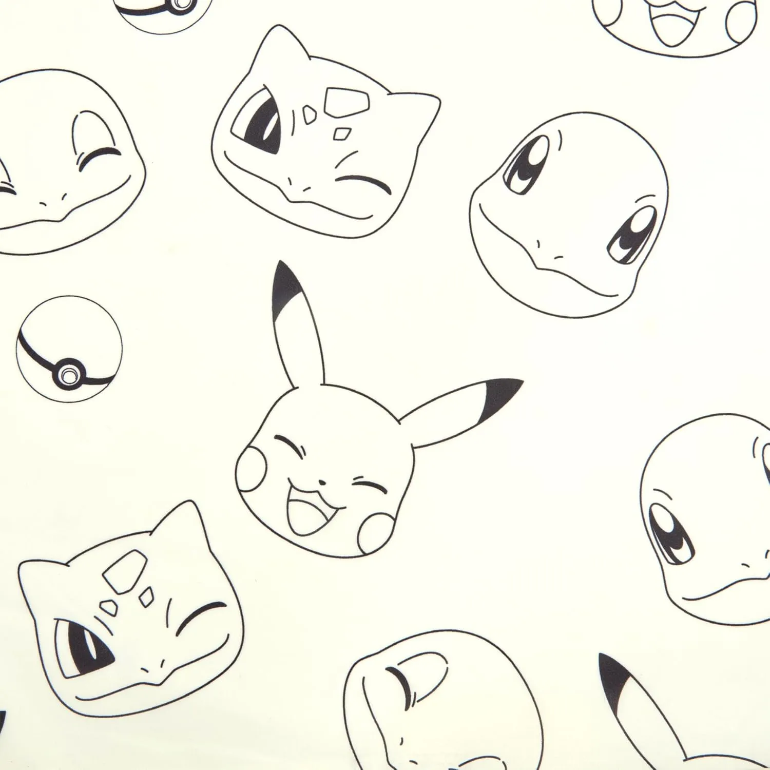 Northwest Pokemon Twin Sized Bed in a Bag Set, Pikachu Squirtle Eevee Charmander, Anime Bedding for Girls Boys, Battle Squad