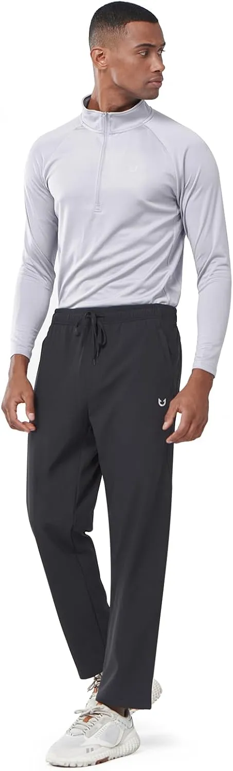 NORTHYARD Men's Fleece Lined Pants Athletic Workout Running Joggers Winter Warm Wind Sweatpants for Active Gym Track Jogging