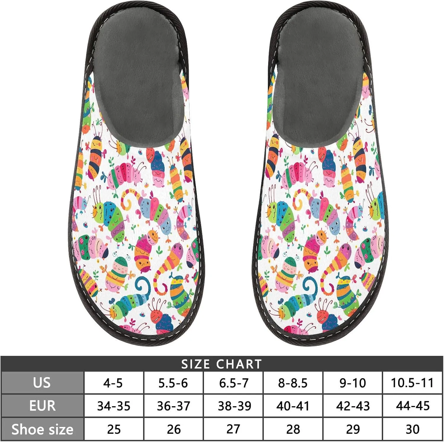 ODAWA Zebra Yellow Male Shoe House Slippers Memory Foam Plush Mens Slip on House Shoes