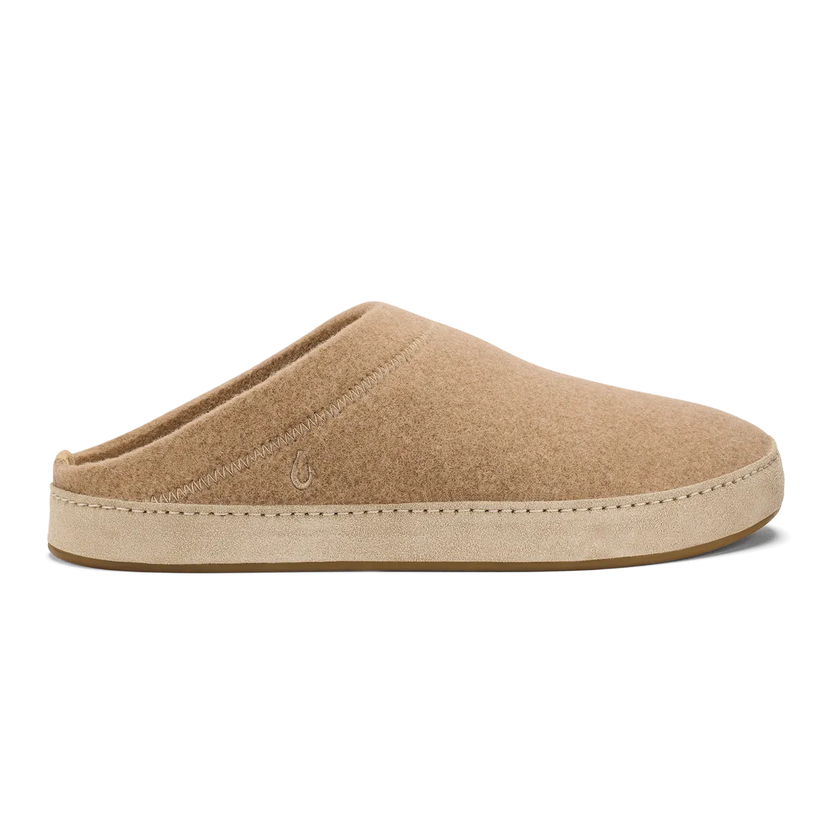 Olukai Oatmeal Hamani Hulu Men's Wool Mule Slippers 10542-5252