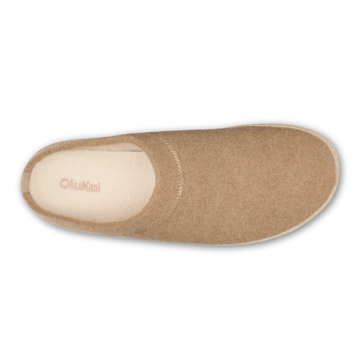 Olukai Oatmeal Hamani Hulu Men's Wool Mule Slippers 10542-5252