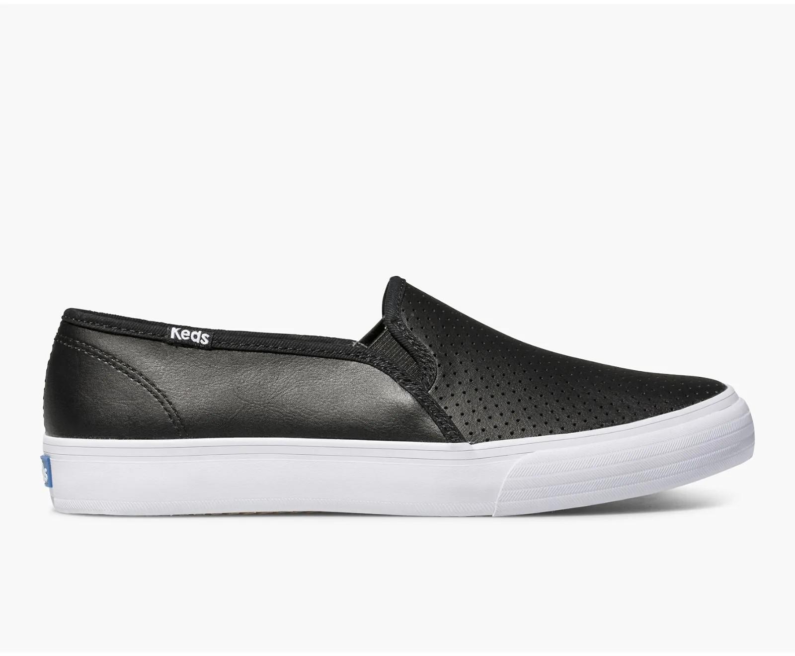 On Platform Stock-clearance Fashion Casual Decker Sneakers Leather Slip Act quickly Double Black Keds