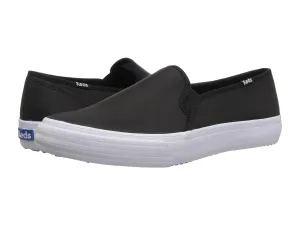 On Platform Stock-clearance Fashion Casual Decker Sneakers Leather Slip Act quickly Double Black Keds