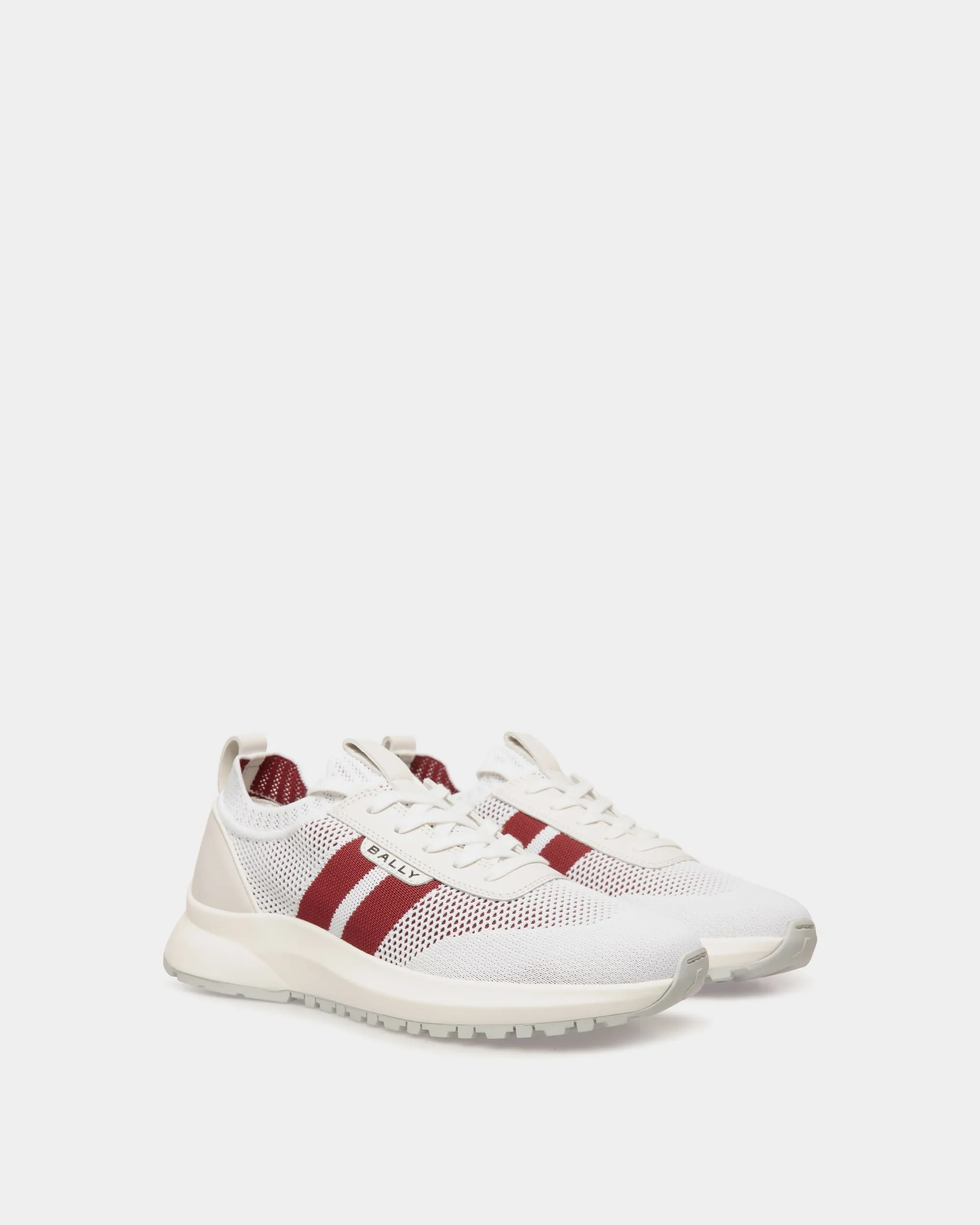Outline Sneaker in White Knit