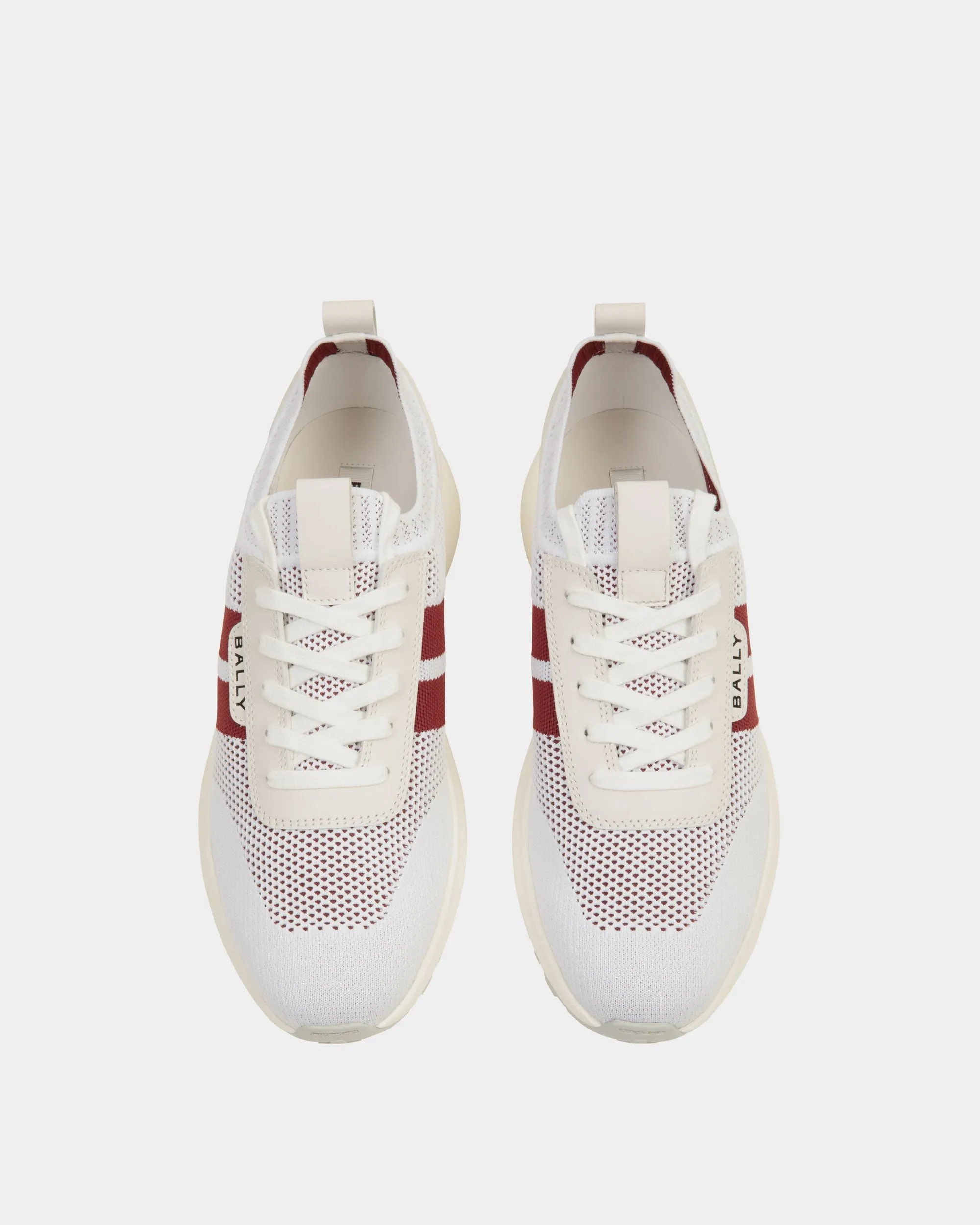 Outline Sneaker in White Knit