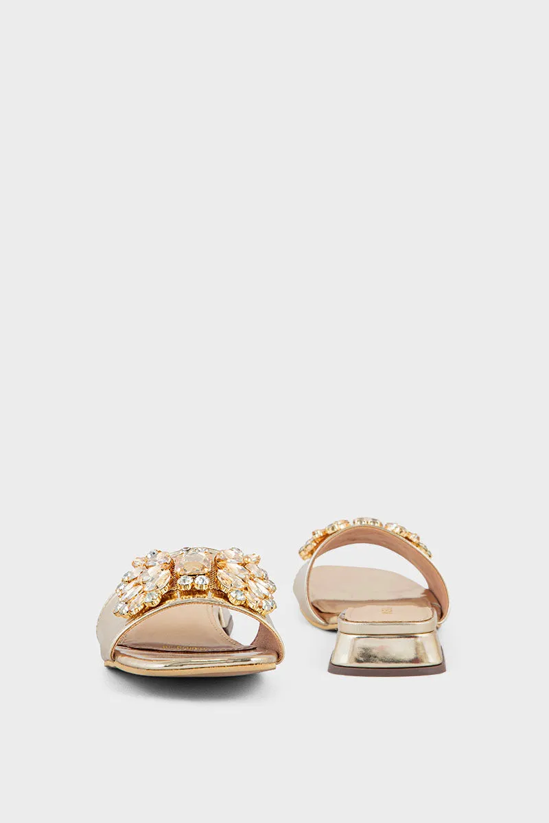 Party Wear Slip On IP0053-Golden