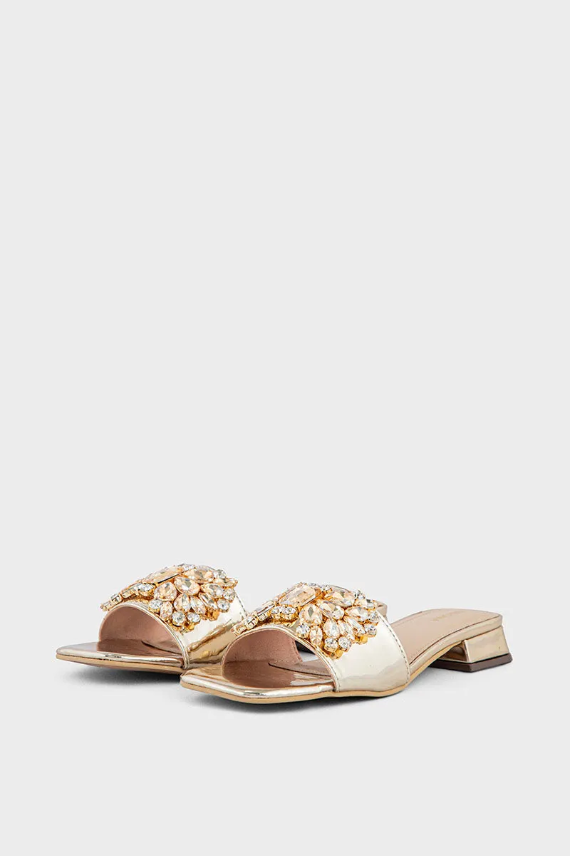 Party Wear Slip On IP0053-Golden