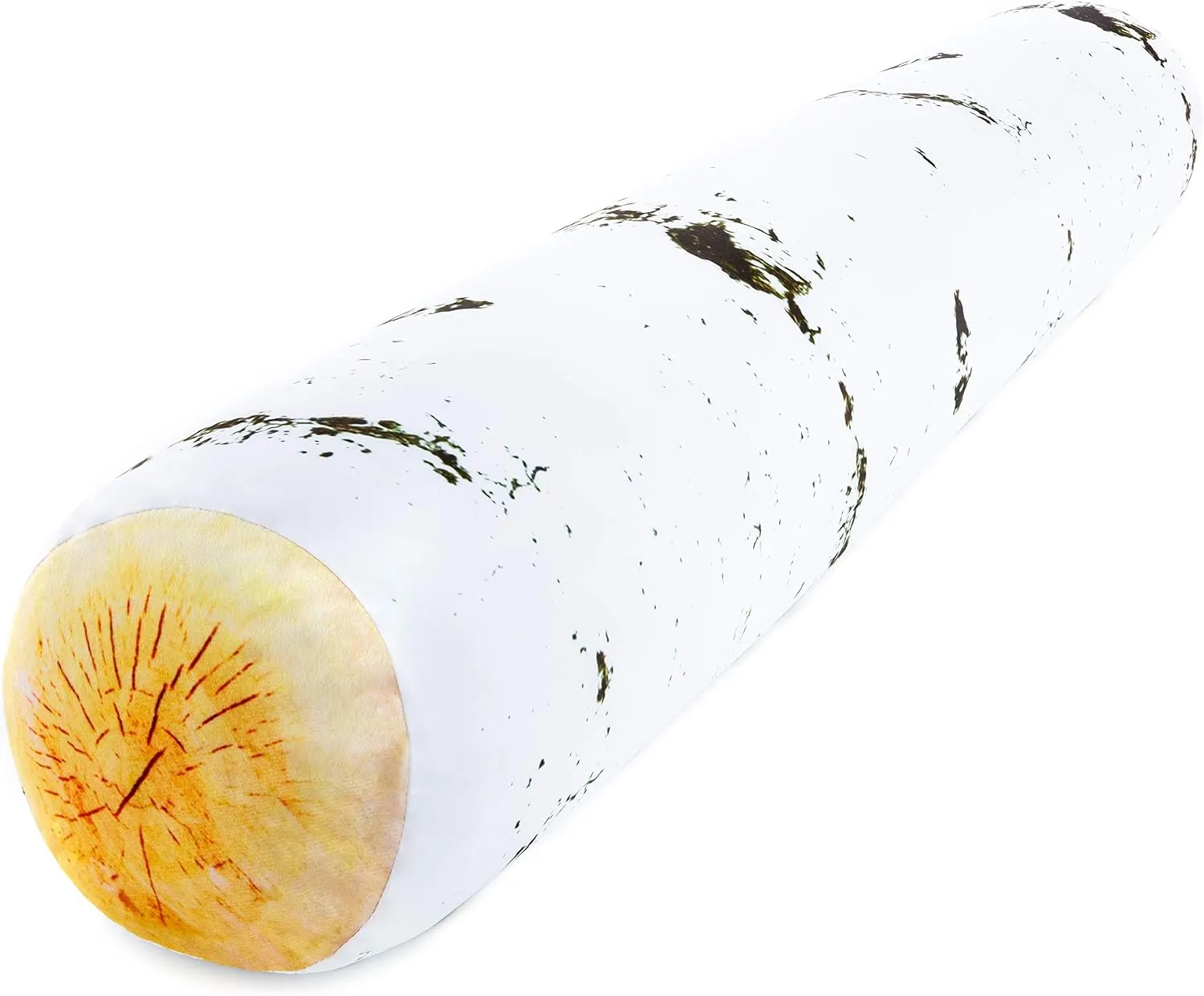 PILLOWY Log Birch Microbead Body Pillow - Straight Long Pillows for Comfort or Use During Pregnancy- Spandex 85% / Nylon 15% - Spongy Cooling Hypoallergenic Outer Fabric - 50" X 8" - Side Sleepers