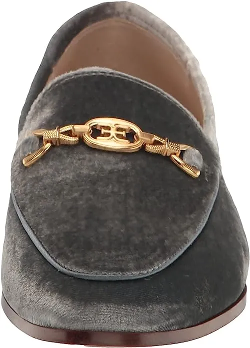 Prime Discounted Blue Chain Leather Wide Edelman Loraine Top-notch service Loafers Sam Smokey Vamp Detail