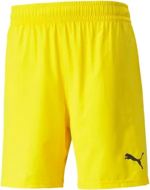 PUMA - Mens Teamfinal Shorts, Color Cyber Yellow, Size: Large