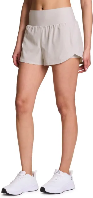 RBX Active Women's Workout Running Shorts with Attached Bike Short