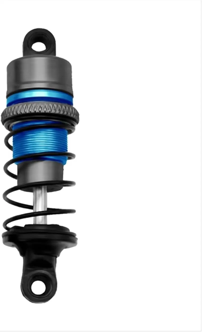 Rc Car Shock Absorber 1/10 1Pair 63mm of Metal Hydraulic Shock Absorbers Sky Blue RC Remote Control Car Flat for Racing Drift Parts Accessories Upgrade Replacement(Blue)