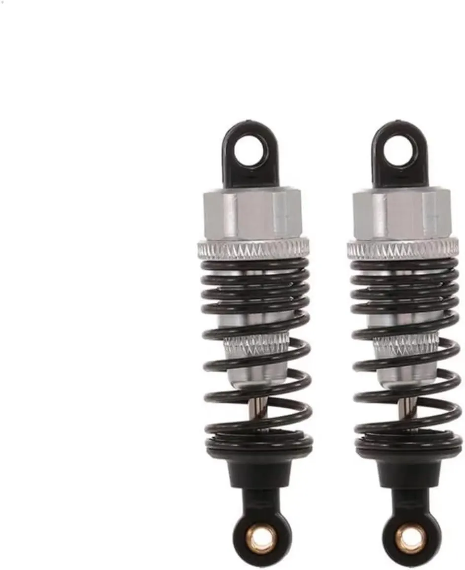 Rc Shock Absorber For HSP For Redcat For HPI 1:10 2pcs 60mm Metal Shock Absorber Damper RC Car Parts Flat Car Drift For Racing Parts Accessories Replacement Use(Silver)