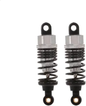Rc Shock Absorber For HSP For Redcat For HPI 1:10 2pcs 60mm Metal Shock Absorber Damper RC Car Parts Flat Car Drift For Racing Parts Accessories Replacement Use(Silver)