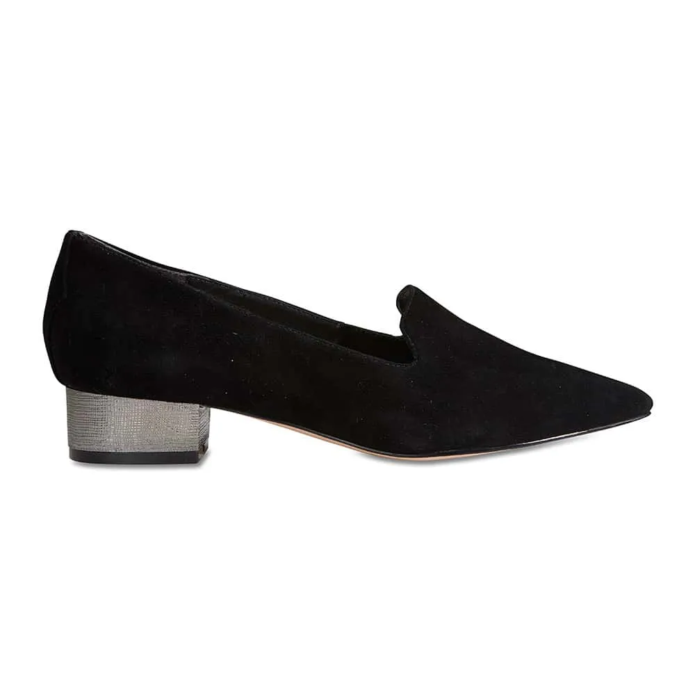 Rhapsody Loafer in Black Suede