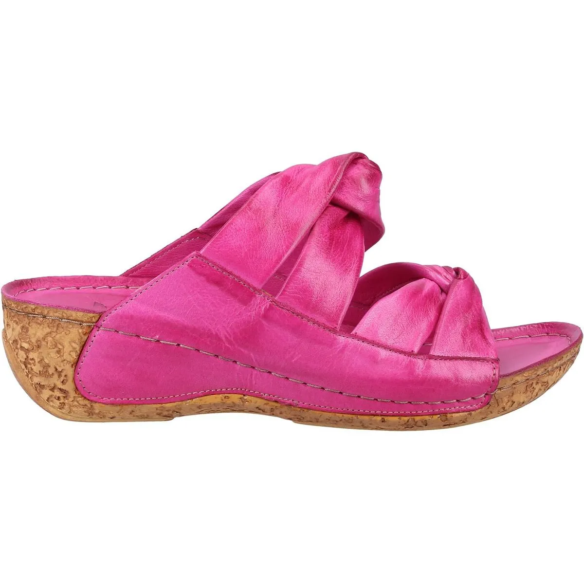 Riva Blackwood Sandal Fuchsia