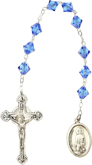 Rosaries St. Peregrine Chaplet Made with Gemstone, Central European Crystal or Wood (Patron Saint of Cancer Patients)