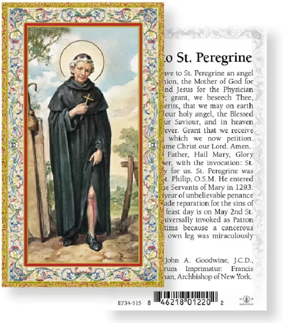 Rosaries St. Peregrine Chaplet Made with Gemstone, Central European Crystal or Wood (Patron Saint of Cancer Patients)