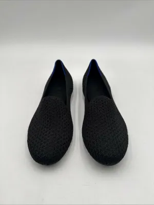 Rothy's The Loafer Black Solid Knit Fabric Slip On Casual Flats Women’s Size 7 - Very Good