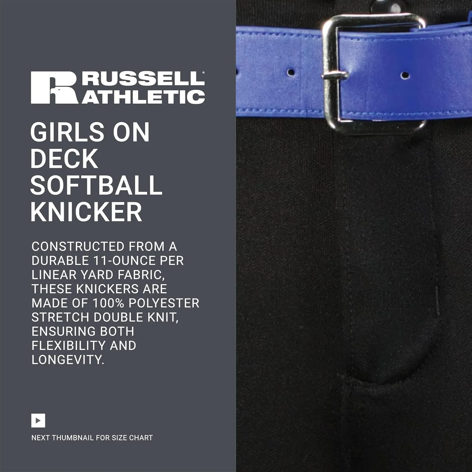 Russell Athletic Women's on Deck Softball Knicker-Stylish Beltloop Pants with Pockets for Ultimate Comfort