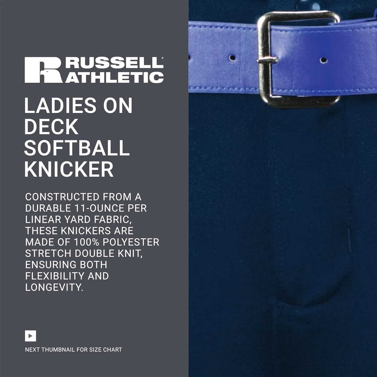 Russell Athletic Women's on Deck Softball Knicker-Stylish Beltloop Pants with Pockets for Ultimate Comfort