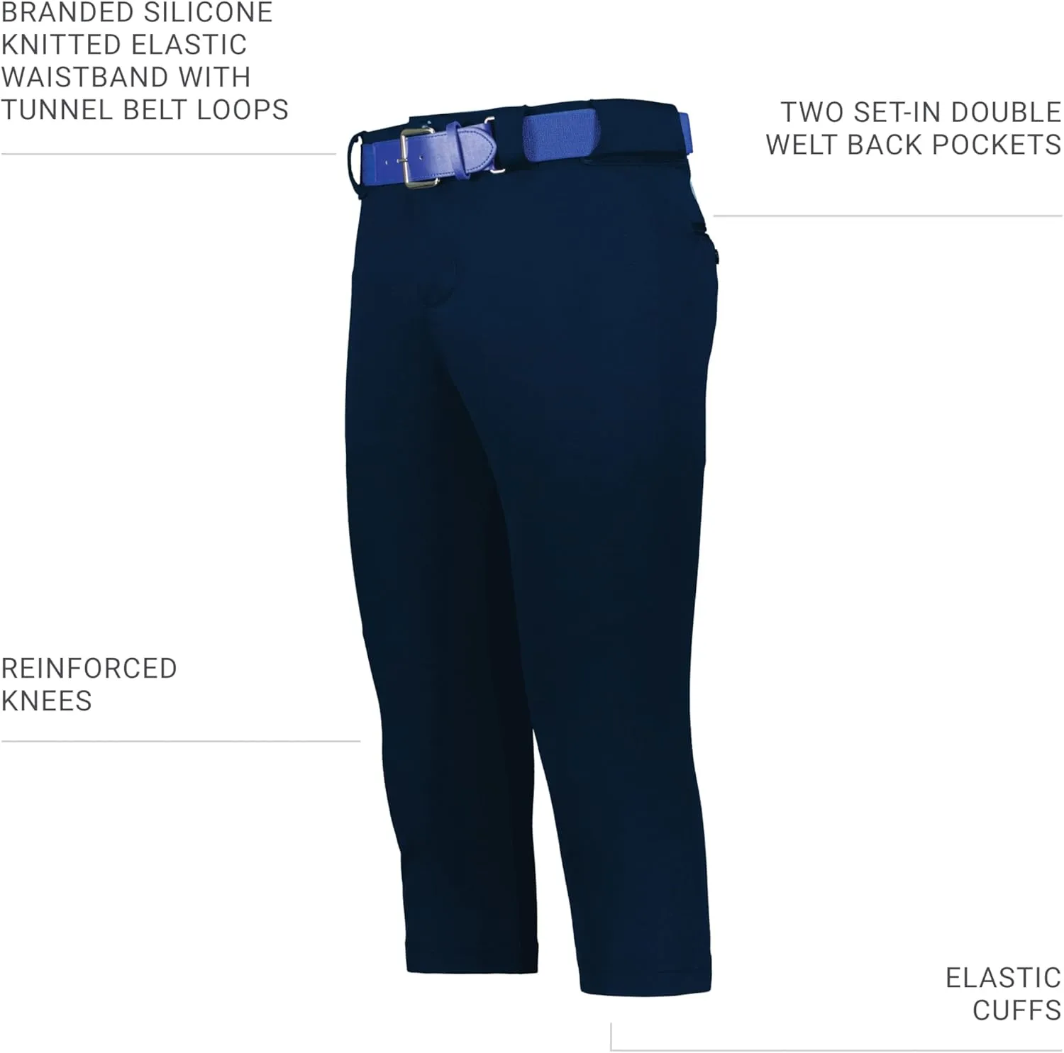 Russell Athletic Women's on Deck Softball Knicker-Stylish Beltloop Pants with Pockets for Ultimate Comfort