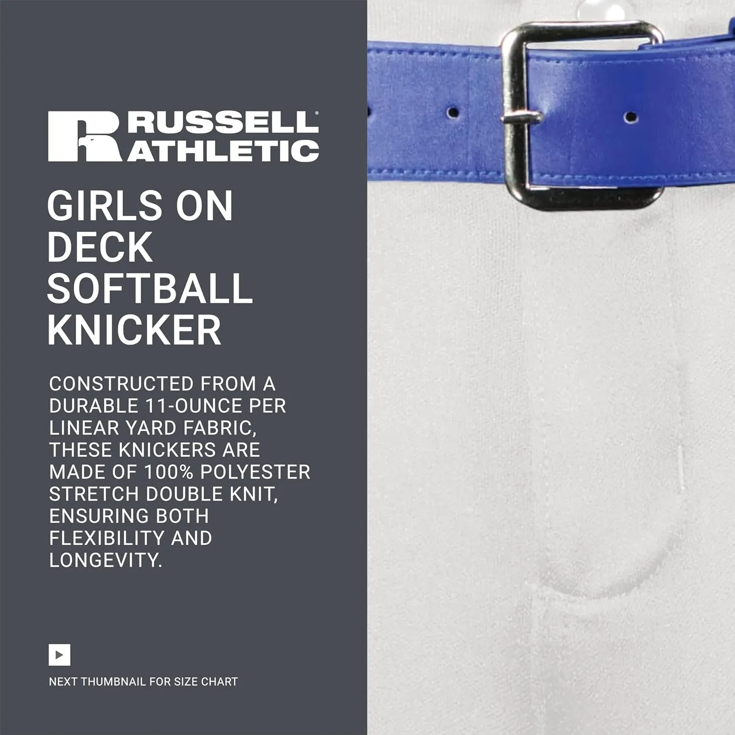 Russell Athletic Women's on Deck Softball Knicker-Stylish Beltloop Pants with Pockets for Ultimate Comfort