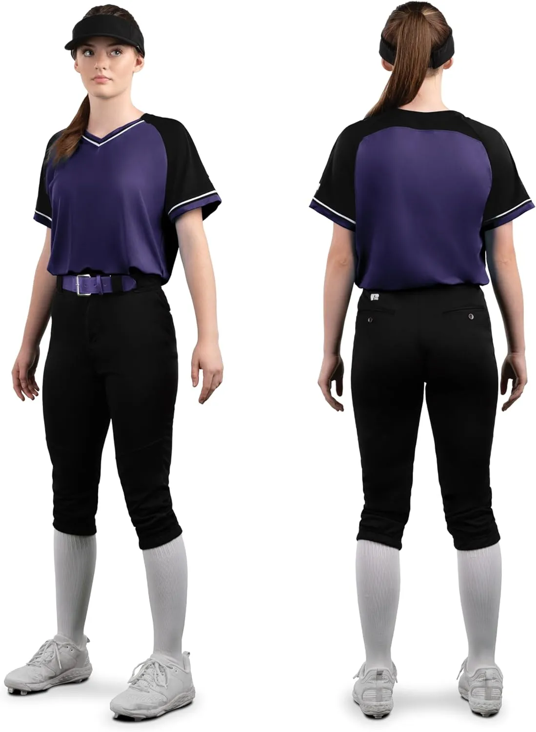 Russell Athletic Women's on Deck Softball Knicker-Stylish Beltloop Pants with Pockets for Ultimate Comfort